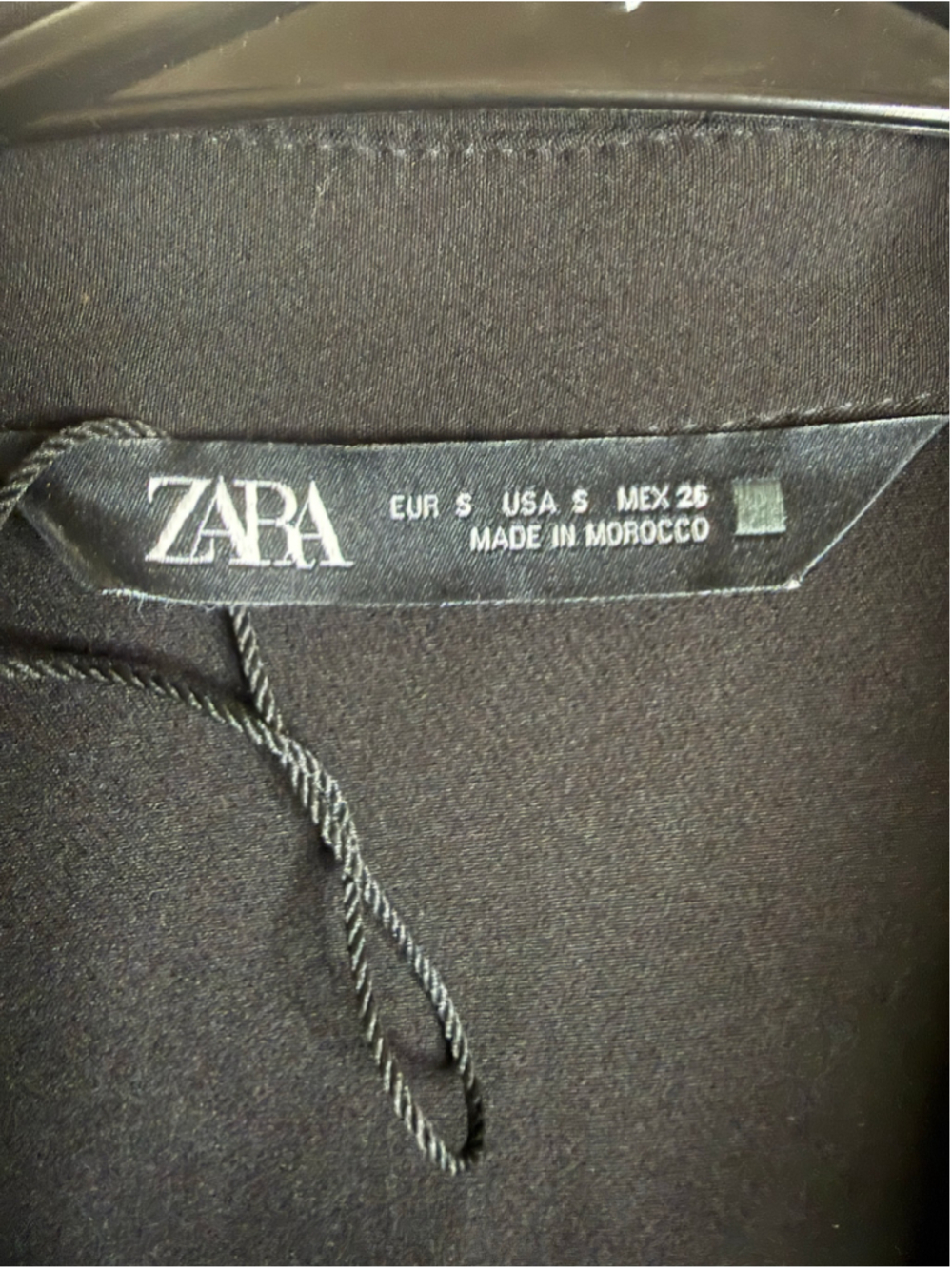 Women's Zara Black Button-Down Mini Dress Size S - Picture 3 of 4
